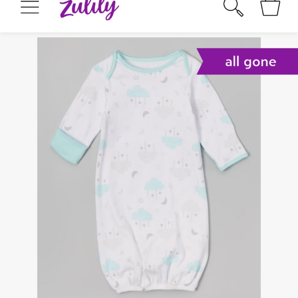 Sterling Baby nightgown 0-6m